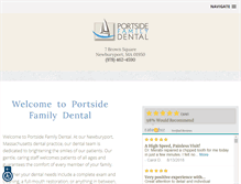 Tablet Screenshot of portsidefamilydental.com